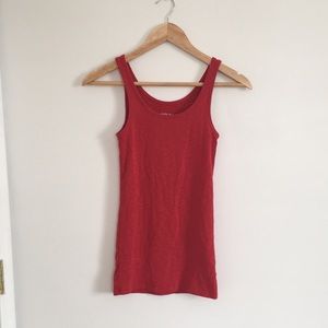 Red tank top